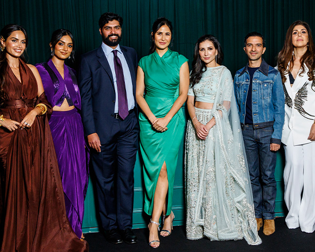 2023: Diipa Büller-Khosla, Deepica Mutyala, Anchit Nayar, Katrina Kaif, Shana Randhava, Imran Amed, Anaita Shroff Adajania (Photo: Business Wire)